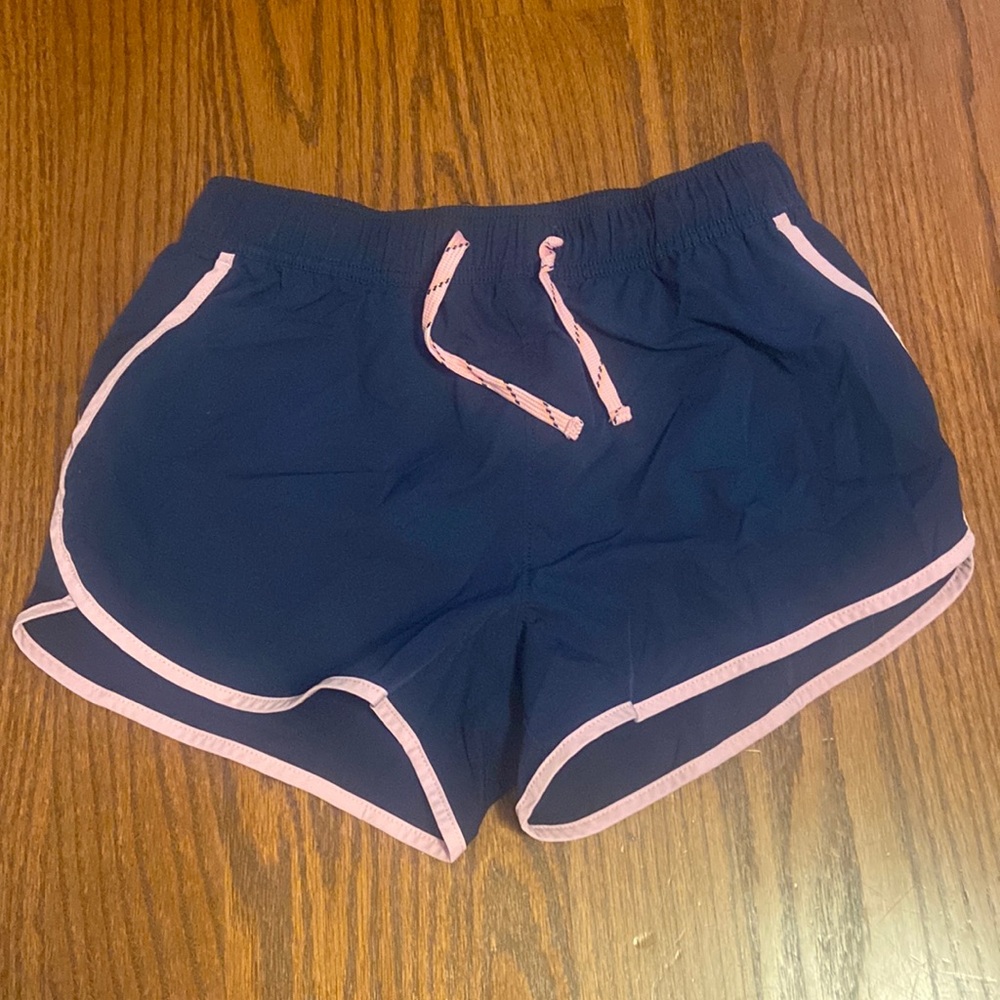 Girls crew cute pink and blue shorts
